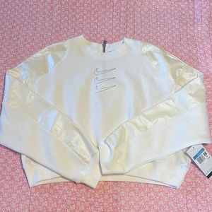 White Nike sweatshirt
